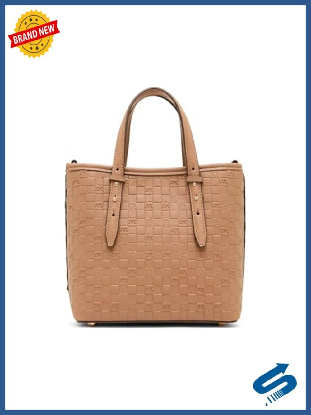 Embossed Mini Tote with Convertible Strap